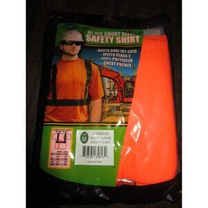 Forester Men's Class 2 High Visibility Orange Short Sleeve Safety T-Shirt Medium